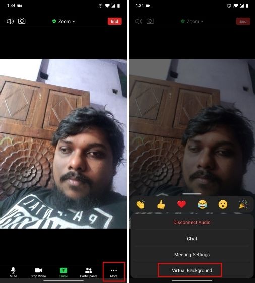 Agregar fondos virtuales de Zoom en Android