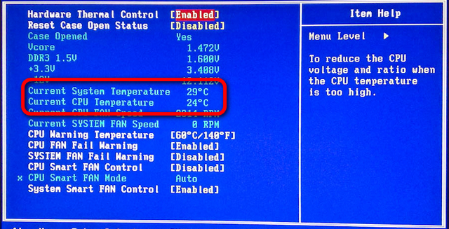 Shutdown temperature bios что это