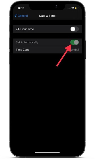 Configure su zona horaria correctamente en iOS