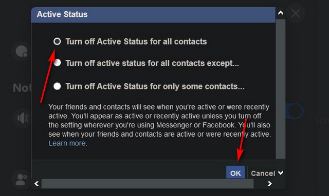 Cómo ocultar el estado 'activo' en Facebook (Android, iOS y la Web): apague el punto verde en Facebook