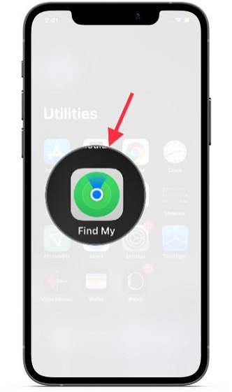 Inicie Find My app - AirTag Battery Life y reemplace la batería de airtag