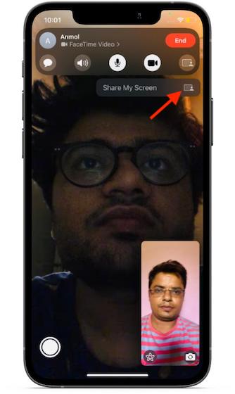 ios 15 facetime screen share not working