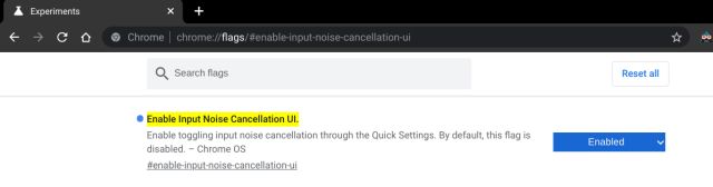 Habilitar la cancelación de ruido en todo el sistema en Chrome OS (2021)