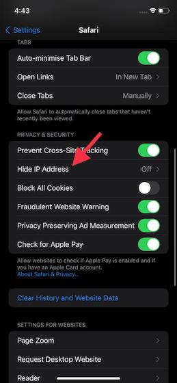 Ocultar dirección IP: oculta la dirección IP en Safari en iOS 15 y macOS Monterey