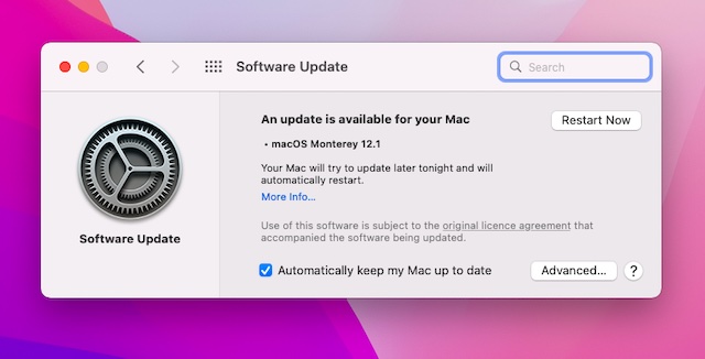 Actualiza el software en tu Mac 
