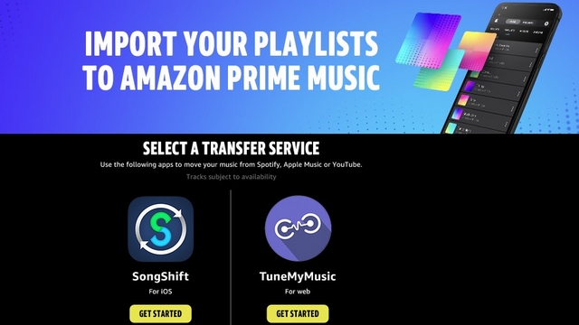 transferir listas de reproducción de Spotify a la música de Amazon