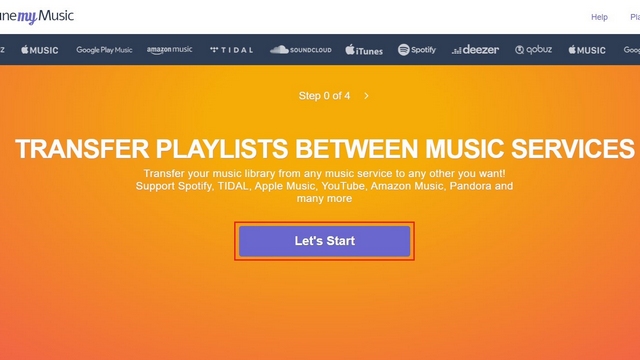 abre tunemymusic para transferir listas de reproducción de Spotify