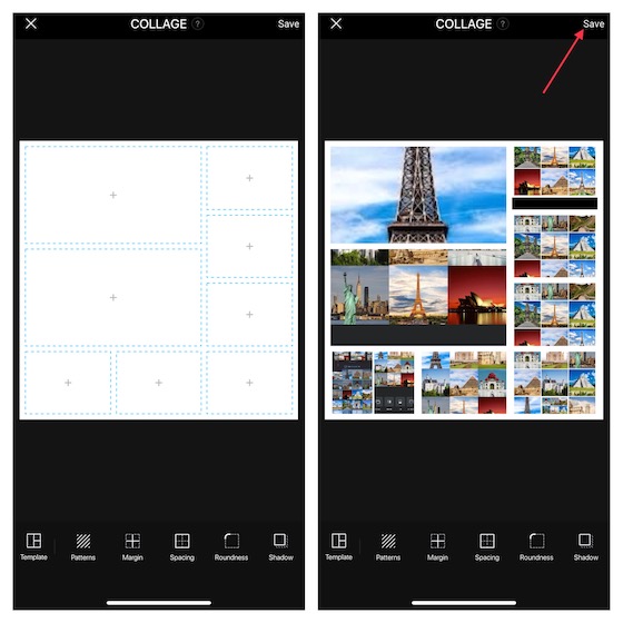 Usa Fotor para crear collages en iPhone y iPad 