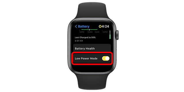 Cómo usar el modo de bajo consumo de Apple Watch