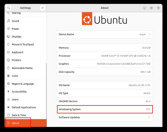 sistema de ventanas ubuntu