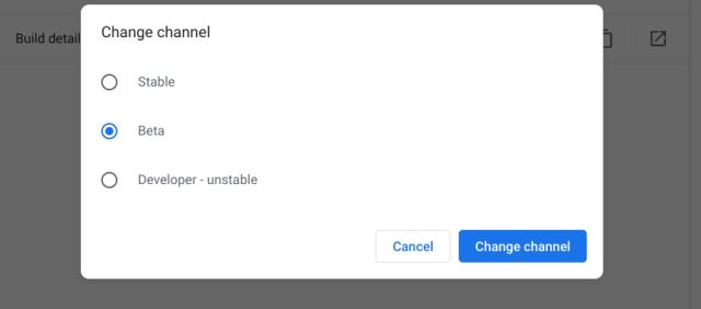 Actualice ChromeOS a Beta o Dev Channel en su Chromebook