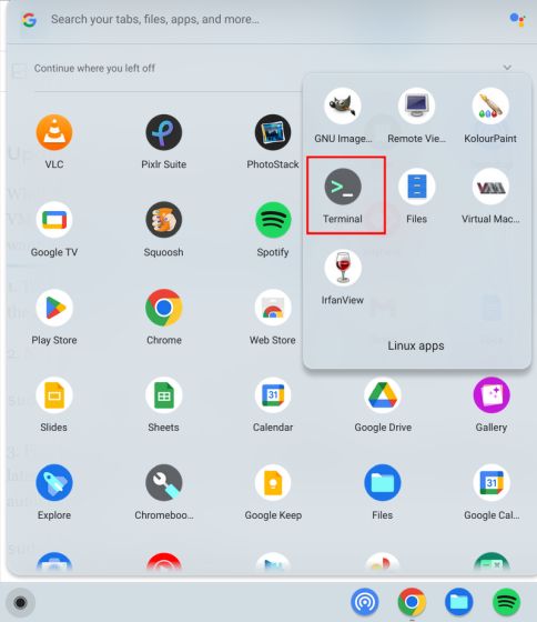 Actualice Linux en su Chromebook
