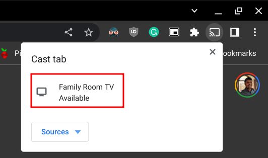 Conecte el navegador Chromebook a su televisor de forma inalámbrica